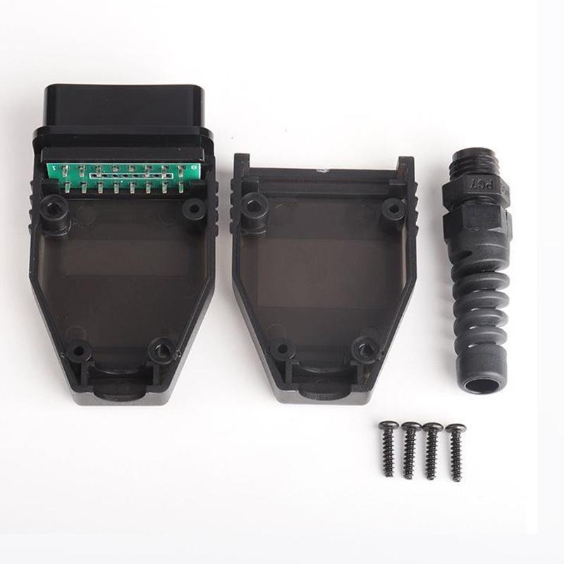 1 Set OBD Male Plug OBD2 16Pin Connector OBD II Adaptor OBDII Connector J1962 OBD2 Connector