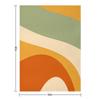 70s Retro Groovy Pattern Green, Cream, Yellow, Orange and Terracotta 2 Throw Blanket Travel Fashion Sofas sofa bed Blankets