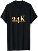 Einfaches Schönes 24K Farbverlauf Gold Zahl T-Shirt unisex Wounisex T-Shirt