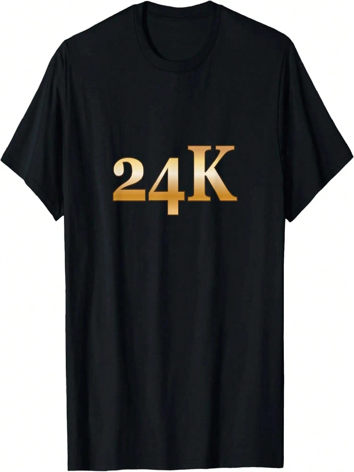 Simple Nice 24K Gradient Gold Number T Shirt unisex Wounisex T-Shirt S разноцветный