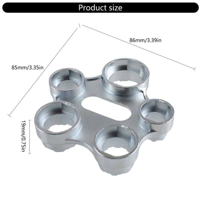 6 in 1 Wrench Faucet Aerators Disassembly Wrench Water Flows Adjusting Faucet Bubblers Wrench Plumber Repair Tool