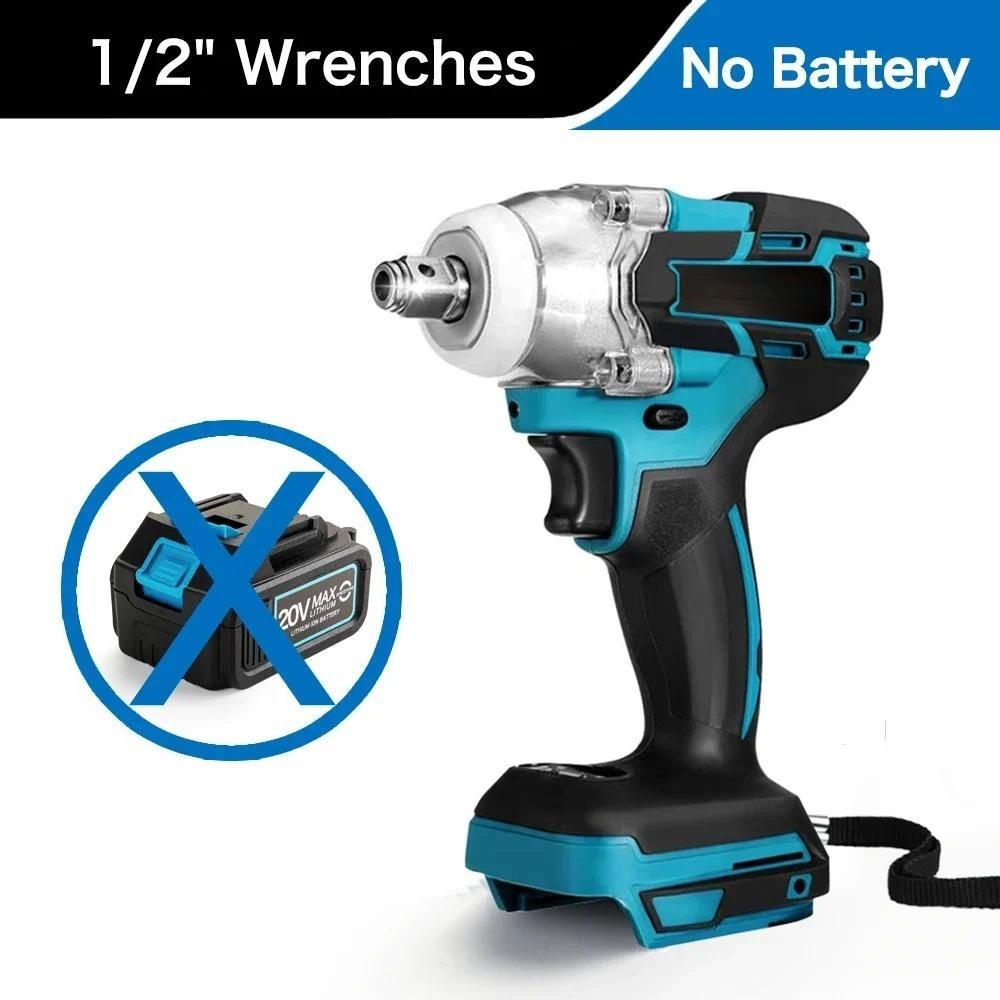 Cheie electrică de impact fără perii, fără fir, 2 în 1, 350N.M, 1/2", șurubelniță, baterie Li-ion, burghiu cu impact, sculă electrică