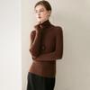 2026 Le Kasha Women's Pure Cashmere Ribbed High Neck Base Layer Top