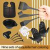 1 Sett Hårfarge Farge Pensel Verktøy Hansker Dekke Kam Bolle Clips Frisør