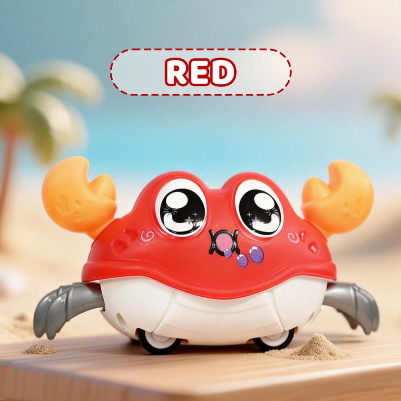 Kinder Spaß Doppelte Rückstellkraft Links und Rechts Schütteln Simulation Krabbe Spielzeug Baby Laufen Blasen Simulation Krabbe Krabbe Krabbeln