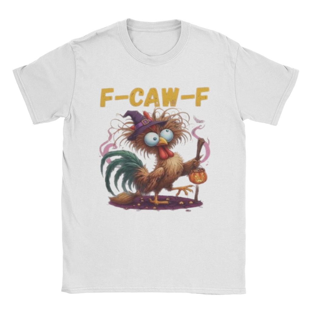 FCawF Farm Rooster FCAWF Chicken Humor T Shirt Summer Cotton TShirts for Men Hippie Tee Shirt Short Sleeve Funny Tees