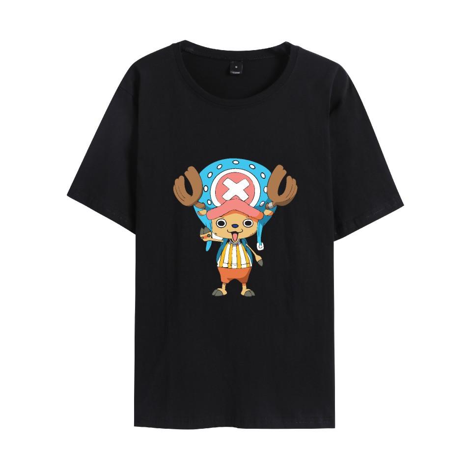 

Summer Women Men s Short Sleeve Tshirt ONE PIECE Anime Fitness Clothing New Men Tee Shirt Cosplay T-Shirt XS чёрный