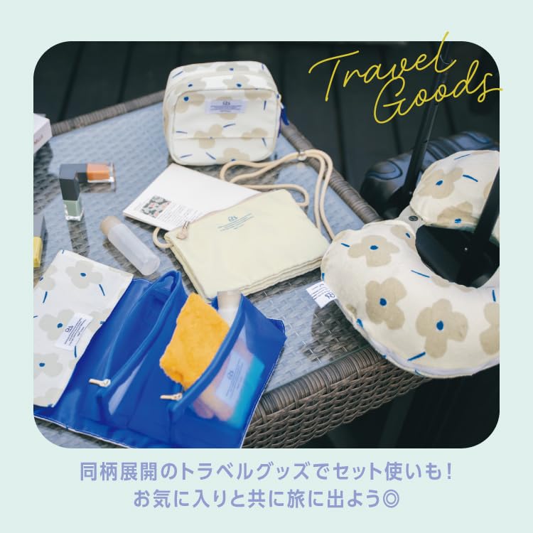 Patterns Square Blooming Tulip [2025] Wpc. Water-Repellent Pouch, Red, W140-331-204