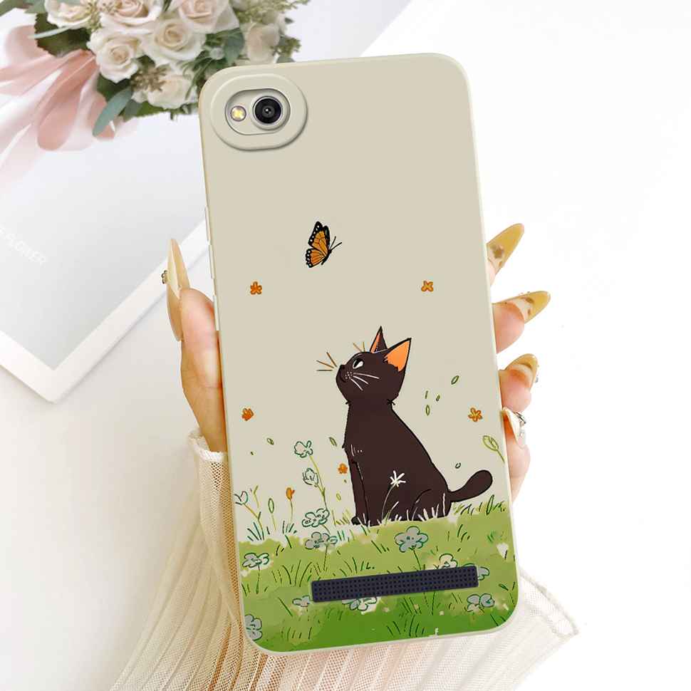For Xiaomi Redmi 4A Case 5.0" Cute Cat Butterfly Cartoon Soft Silicone Cover For REDMI 4A Redmi 4A Protective Shell Bumper