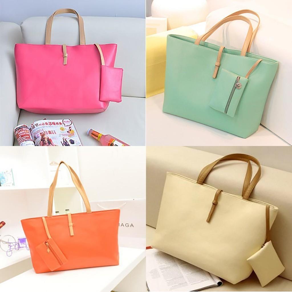 Modern Womens Shopping Tote Bag Featuring Elegant Faux Leather And Functional Design