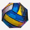 1pc Volleyball, Abstract Pattern Design Small Travel Portable Windproof Umbrella, Automatic Folding Umbrella, One-Key Automati