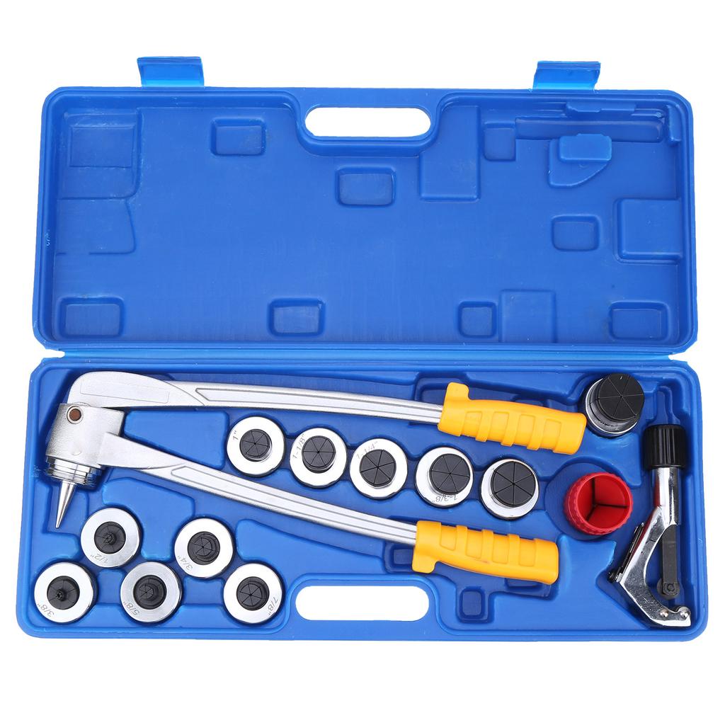 Copper Pipe Expander Tubing Flaring Tool Lever Type Tubing Expanding Tool Portable Manual Copper Aluminum Pipe Tube Expander Kit