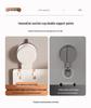 Wall-Mounted No-Drill Bathroom Stand: Electric Toothbrush & Hair Dryer Holder with Mouthwash Cup