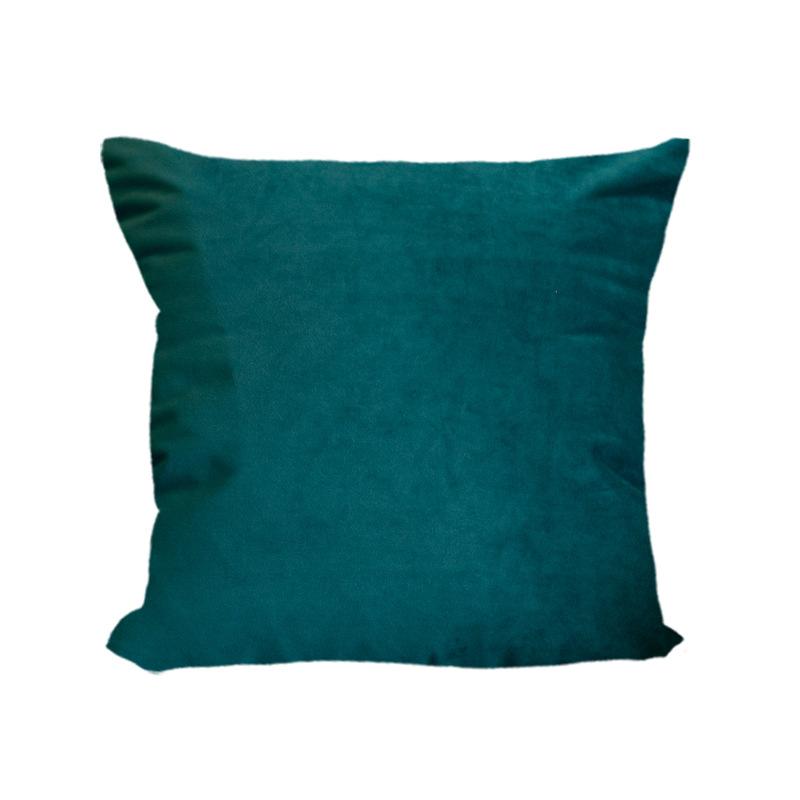 Short Plush Pillowcase Ins Style Solid Color Simple Pillow Sofa Cushion Flannel Pillow Light Luxury
