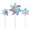 Colorful Reflective Plastic Windmill Toy For Outdoor Decoration Bird Repellent