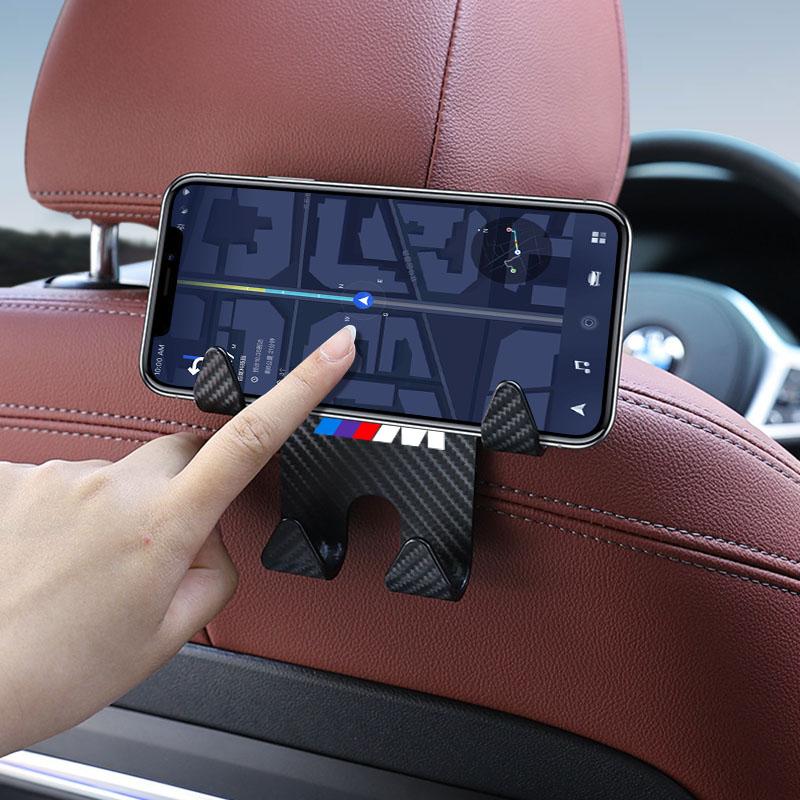 Car Seat Headrest Hook Universal Phone Holder Backseat Organizer For BMW M E34 E36 E60 E90 E46 E39 E70 F10 F20 F30 X5 X6 X1 M3 M5 M6 E71 F01 F02 F87