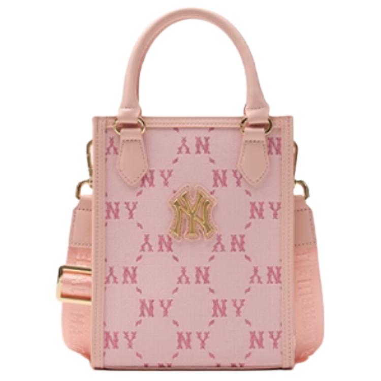 New MLB Polyester Shoulder Bag Crossbody Bag Handbag Regular Unisex Pink 7ACRMDB4N-50PKL