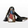 Fashion Tassel Decor Shoulder Bag Handbag and Purse Color Clash Women Crossbody Bag Patchwork Luxury Brand CLE