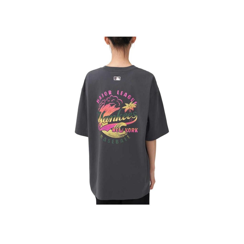 New MLB New York Yankees SS25 T Shirt Unisex Dark Charcoal Gray 3ATSX0453-50CGD