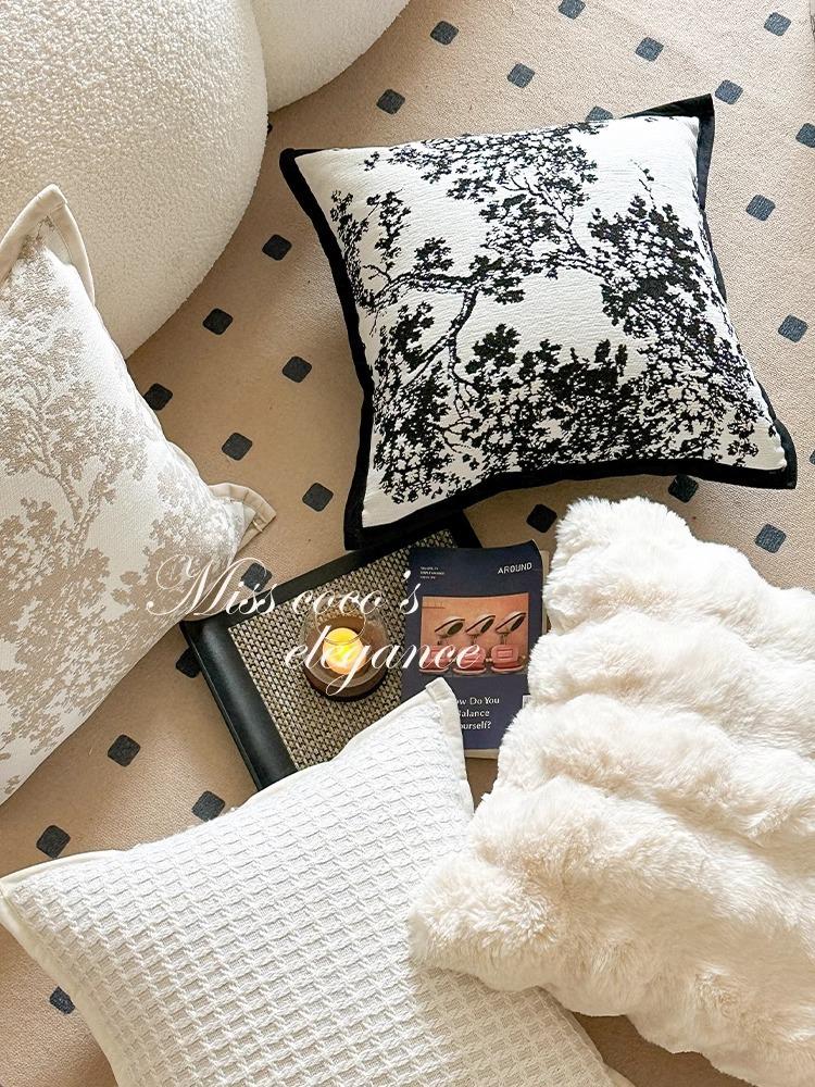 Nordischer Luxus Französische Sofakissenbezüge für Wohnzimmer- und Nachttischdekoration.