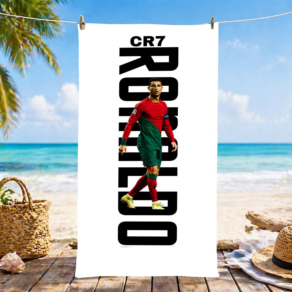 C-CristianoS R-Ronaldoo C-CR-R7 Asciugamano Microfibra asciugamano da spiaggia, ad asciugatura rapida, senza sabbia, fibra ultra-fine, super morbido.