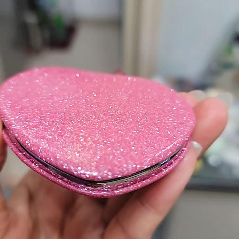 High Definition Heart Shape Makeup Mirror ABS Double-Sided Vanity Mirrors  Cosmetic Beauty Tools
