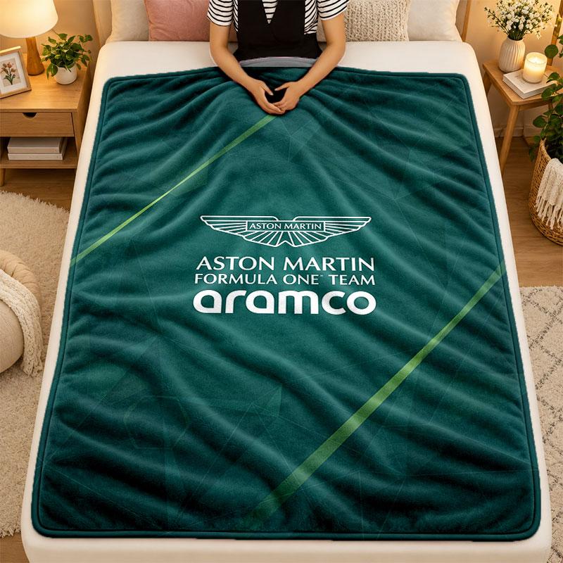 Flannel BlanketAston Martin Warm Soft Throw Blanket for Indoor Sofa Bed Living Room Use