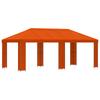 Garden Pavilion 6 X 3 M Orange Polyester and Steel 190