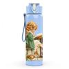 1PC Little Girl Sit Under Tree Scene Print 750ml Color Plastic Sports Water Bottle Leakproof Flip Straw Lid Suitable for Sports Office Home Use
