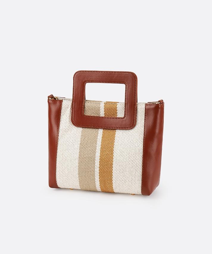Fasciera Luxury Leather Handle Mini Tote Bag (S)_Arias07