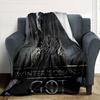 1pc Winter Is Coming Got Flannel Blanket Soft Warm Throw for Home, Office, Travel, All-Season Cozy Bedding GiftL1101