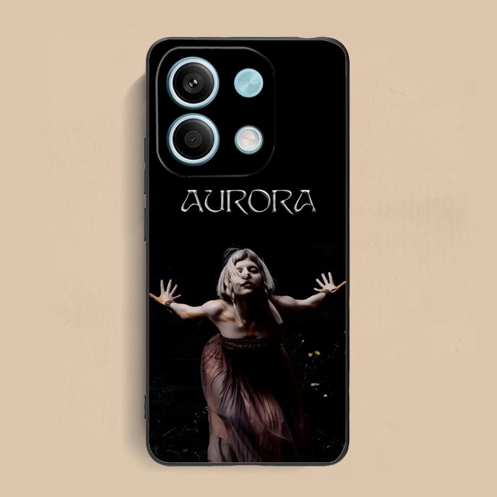 Aurora Aksnes Mobile Cell Phone Case for Xiaomi Redmi Note 14 13 12 11 S Pro Plus 4G 5G Colorful Printing Cover Cover Cellphones
