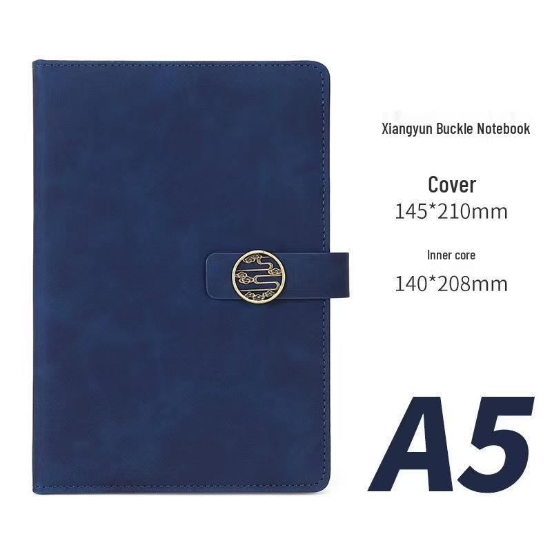 Personalized Soft Leather Diary with Buckle - Elegant Business Gift Notebook