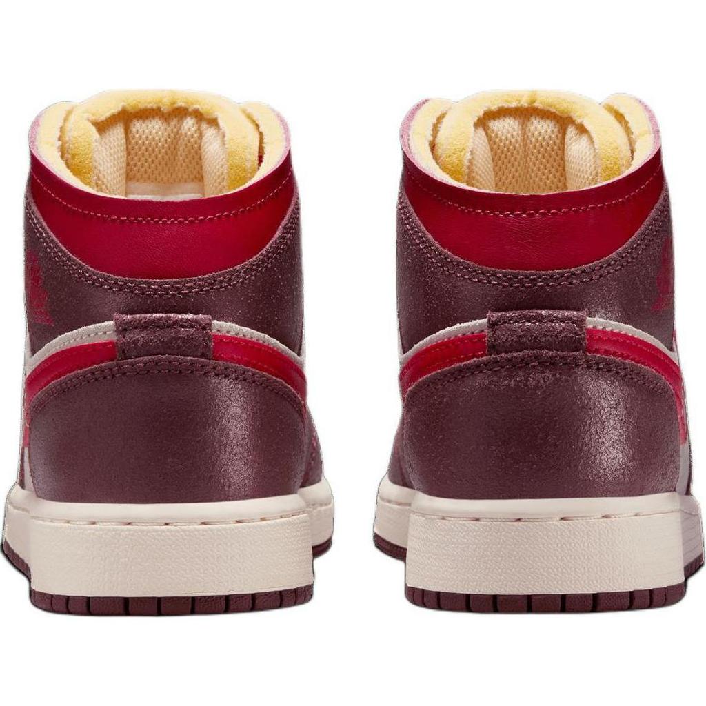 Air Jordan 1 Mid SE GS Breakfast Kids Sneakers Brown Coconut-Milk Dark-Pony HF3196-100