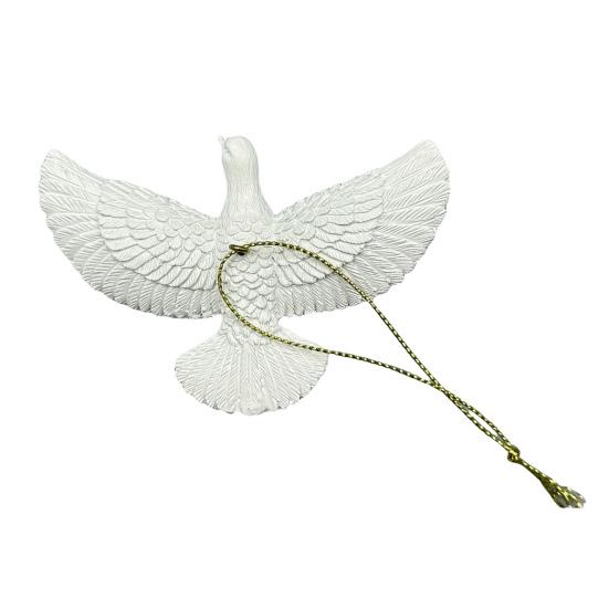 

Смола Украшения Птицы Мира Белые Птицы Подвесное Украшение с Золотой Нитью для Рождественской Елки Свадьбы Праздничной Вечеринки Декор 1pc