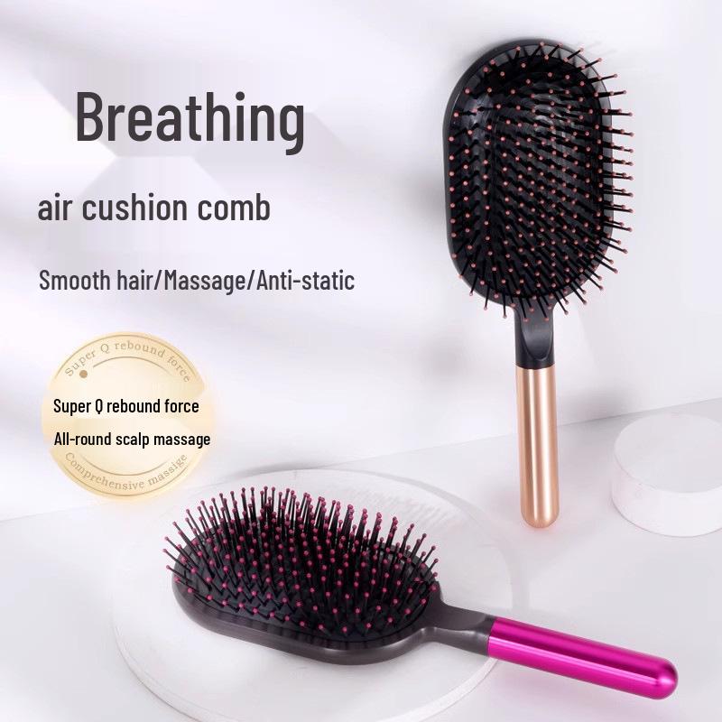 Fluffy Anti-Static Air Cushion Hair Comb: Massage & Care, Long Hair Two-Piece Set