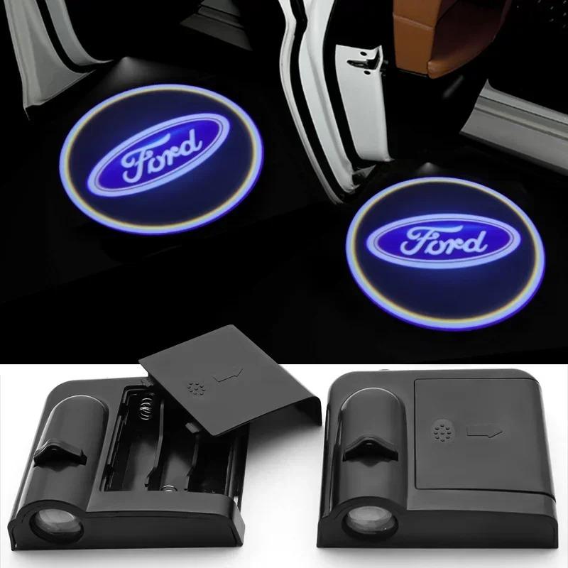 Led Car Door Welcome Lights Projector Ghost Shadow Lamp For Ford Fiesta Mondeo Fusion Explorer Escape Shelby Edge Auto Accessory