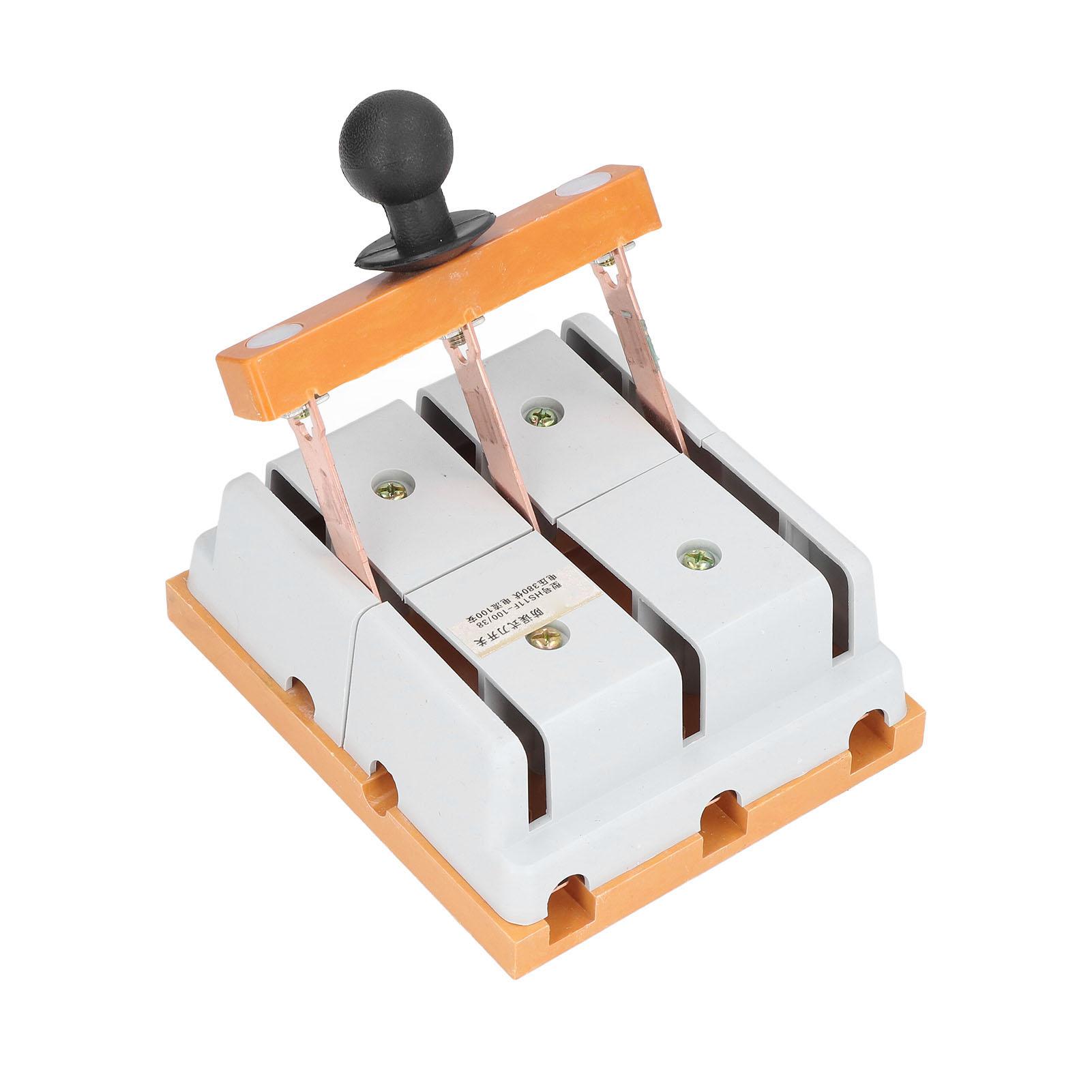 

Рубильник 380В 100А 3-полюсний подвійний кидковий рубильник вогнестійкий електричний вимикач