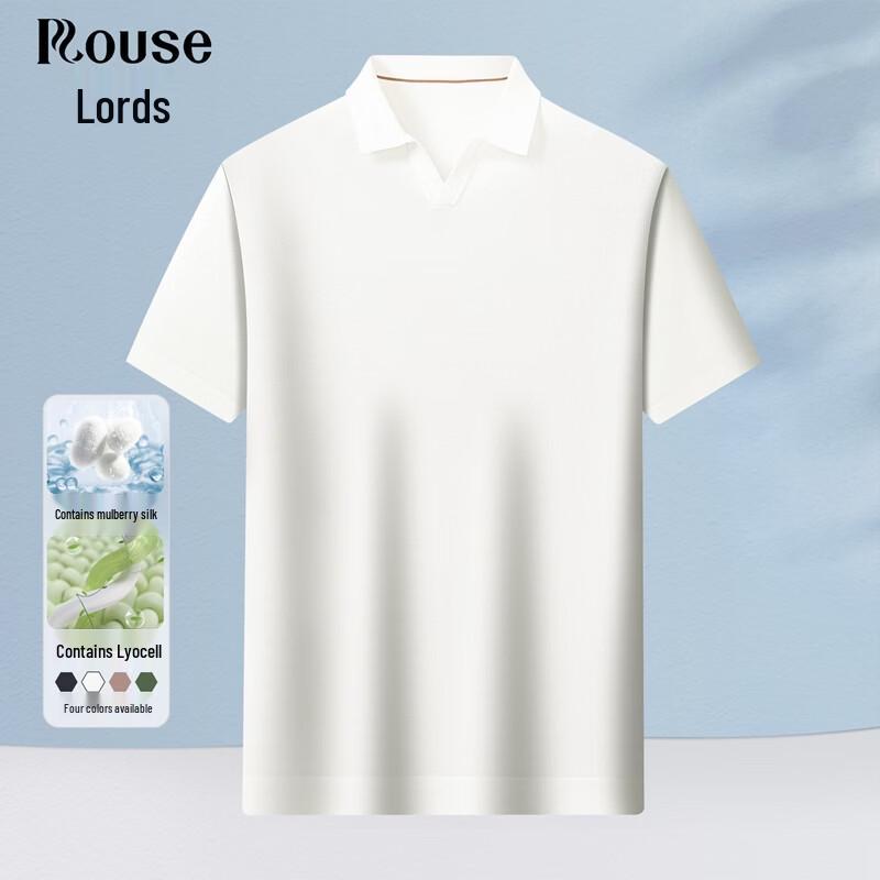LOHOZO Men s Lyocell Silk Blend Henley Polo Shirt 185
