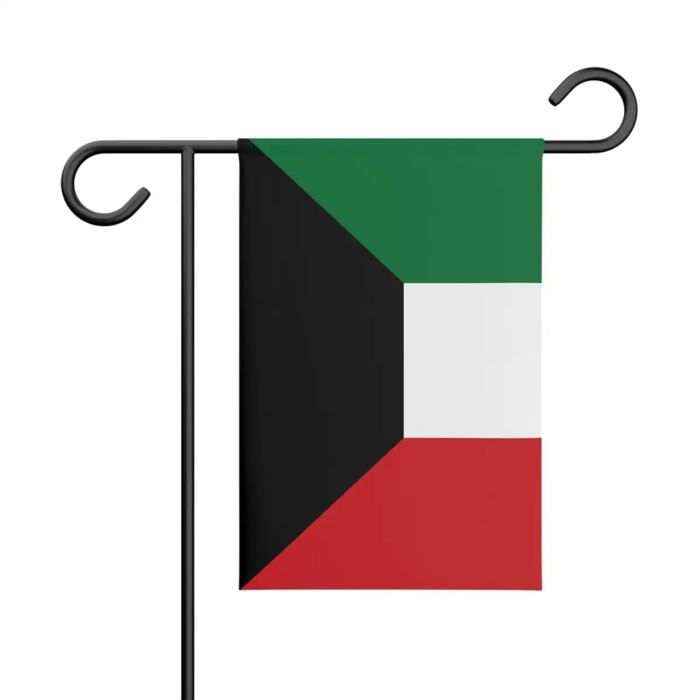 Drapeau - Koweït - 32 X 47.5 Cm - Polyester - Impression Recto/verso - Multicolore