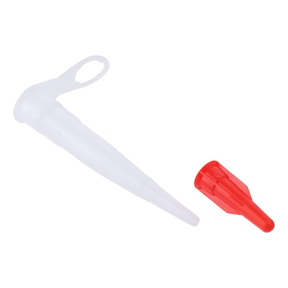10/20Pcs Soft and Hard Caulking Nozzle Extension Tube with Cover Caulk Saving Glass Glue Tip Plastic Sealant Application