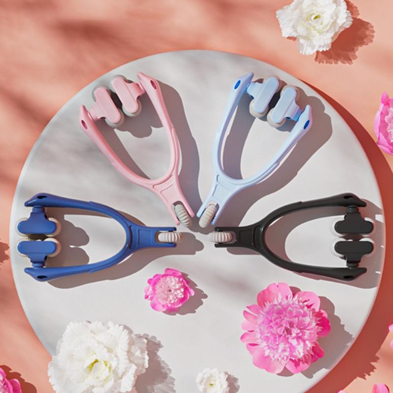 Finger Massager Dual-Row Roller Design Easy Use Relieve Finger Fatigue Portable Finger Joints Massager With Elastic Handle