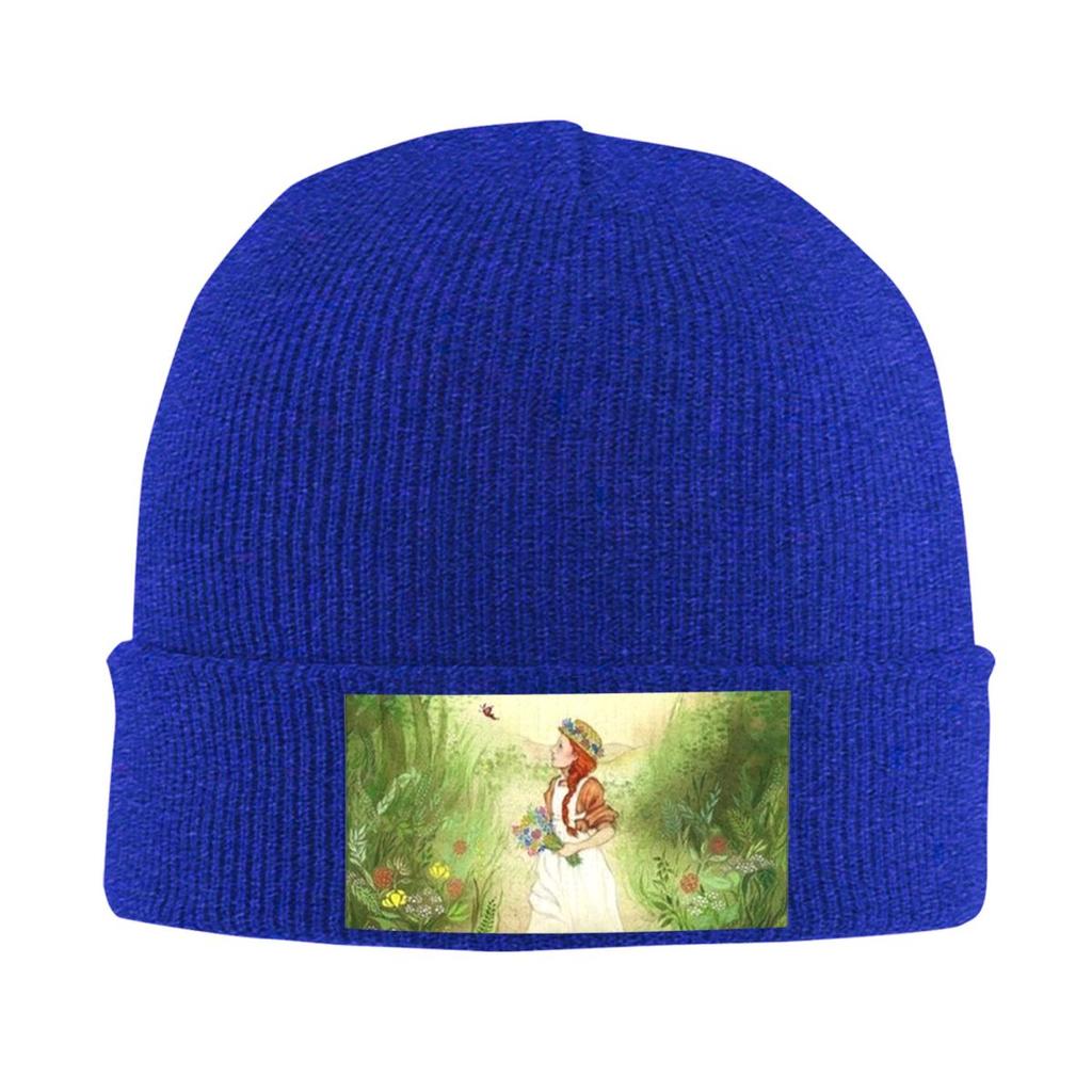 Anne Of Green Gables Warm Knitted Cap Winter Knit Bonnet Hat Skullies Beanies Hip Hop Caps for Unisex