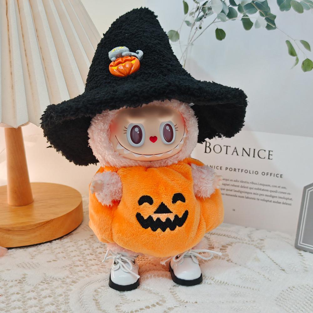 Macaron 17cm 15cm Plush Doll Accessories Clothes Hat Halloween Shoes