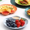 Kitchen Breakfast French Fries Plate With Seasoning Sub-Grid Household Snack Dry Fruit Plate Children Cute Table Spit Bone Plate