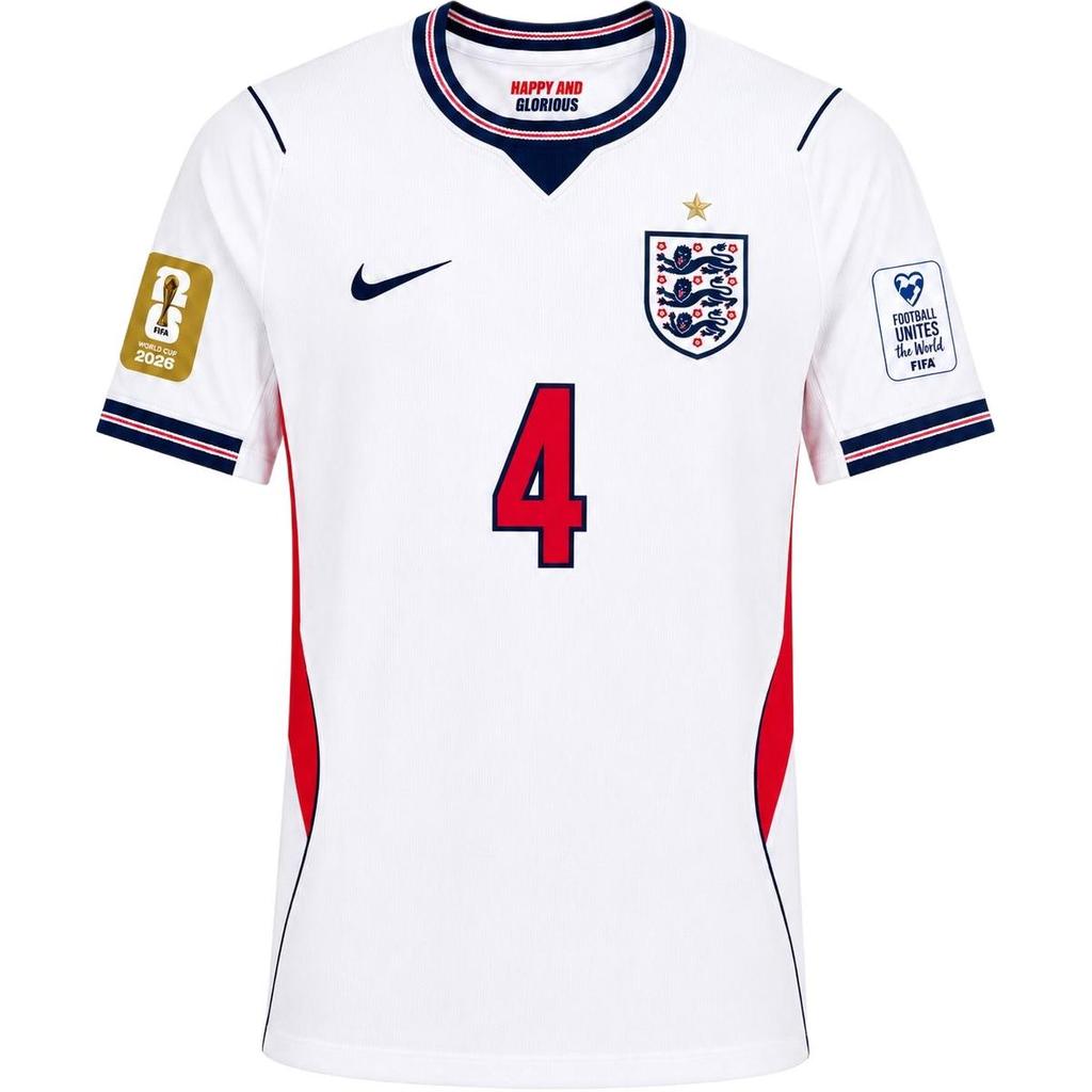 Nike Dri-Fit Sezóna 2026 Anglie Domácí Verze pro Fanoušky Rychleschnoucí Pohodlné Fotbalové Tričko s Krátkým Rukávem Pánské topy IB5290-100