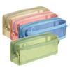 Huajie Mesh Pencil Bag Double-layer Large-capacity Transparent Stationery Bag Student Pencil Bag High Value Ins Simple