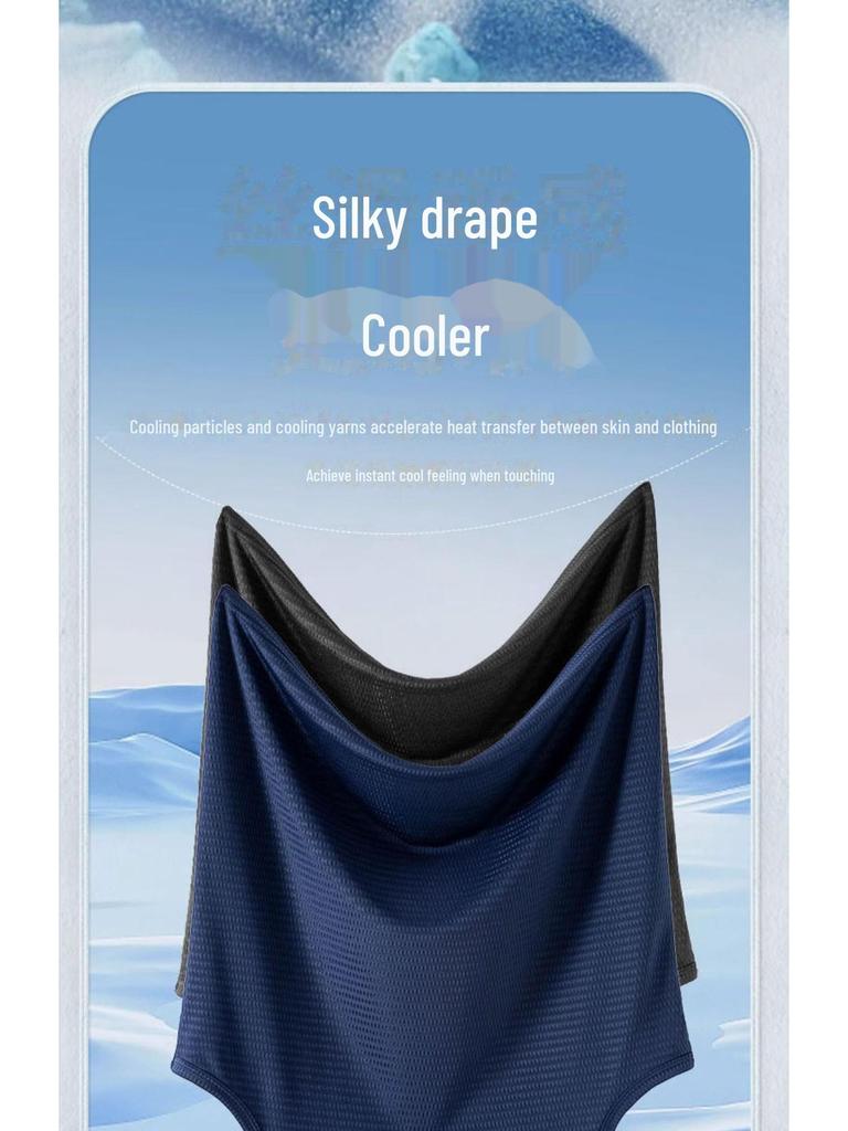 Men's Summer Fitness Ice Silk Mesh Sleeveless Quick-Dry Vest