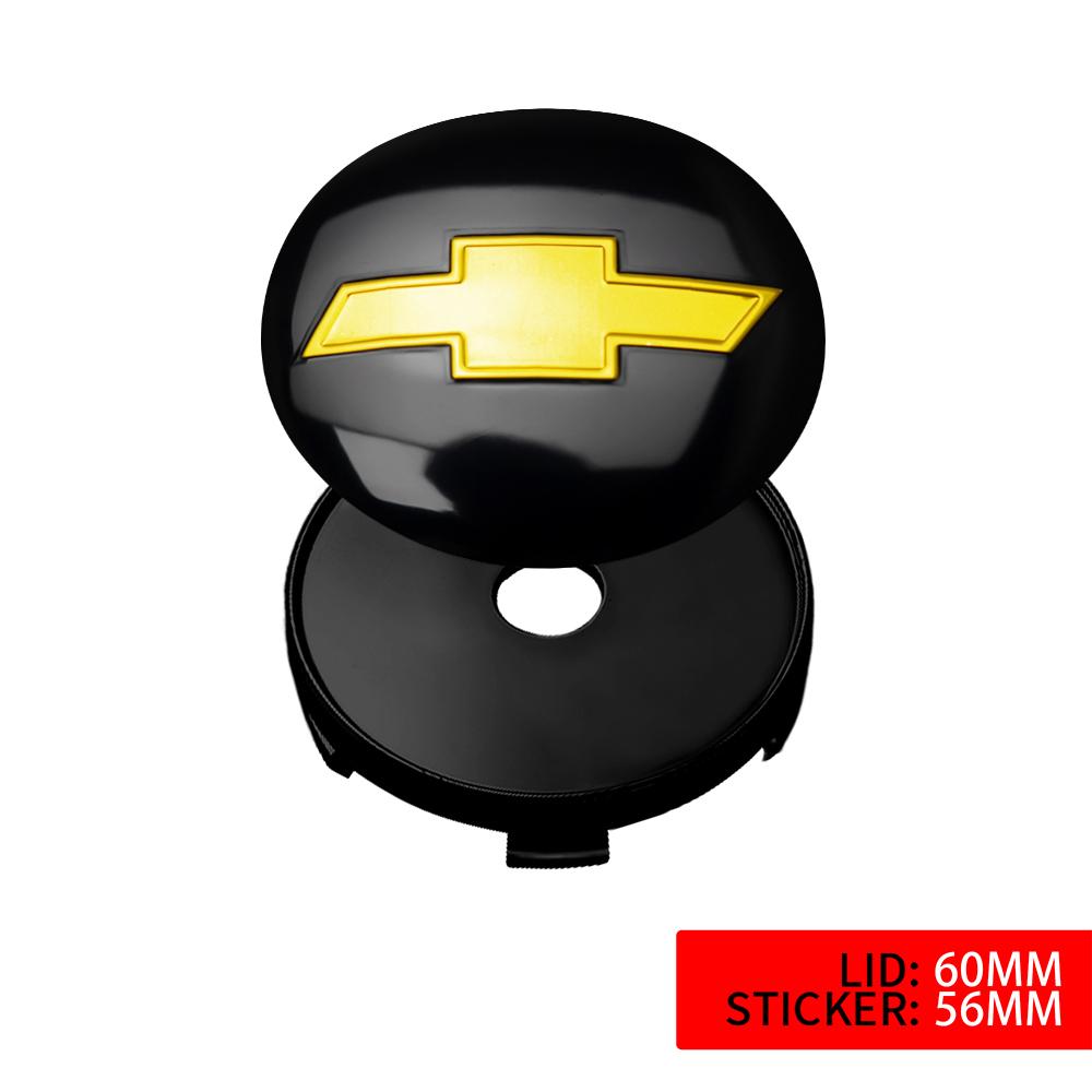 4Pcs 56/60mm Car Styling Car Wheel Hub Center Badge Caps Auto Decorative Accessories for Chevrolet Cruze Captiva Spark Onix
