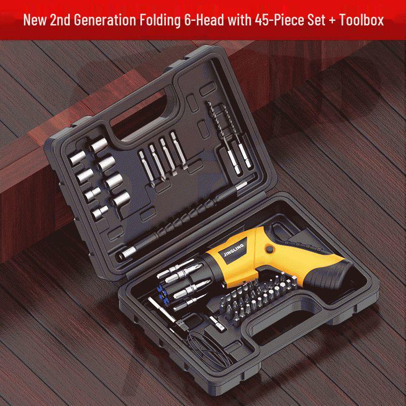 Compact Multi-Purpose Electric Screwdriver with Rechargeable Lithium Battery